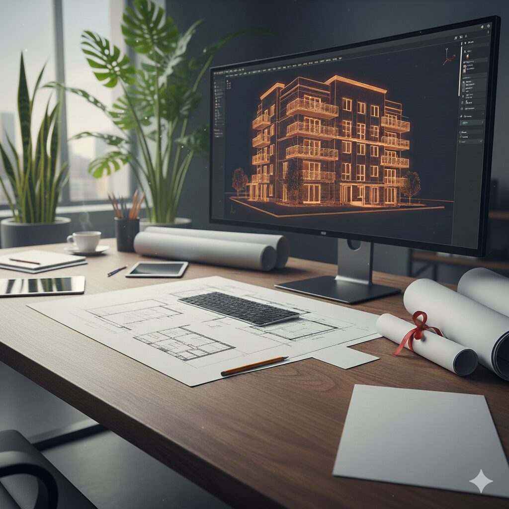 Digitálna vizualizácia a 3D model rodinného domu na mieru v Žiline