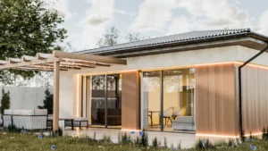 Hotový projekt moderného bungalovu pre lokalitu Martin.